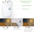 MAZ-TEK Plug in Motion Sensor Dimmable Night Light, Soft Warm White LED Nightlight with Dusk to Dawn Motion Sensor, Adjustable Brightness for
