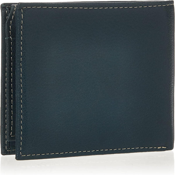 Timberland Men'S Leather Wallet with Attached Flip Pocket, Navy (Blix), One Size