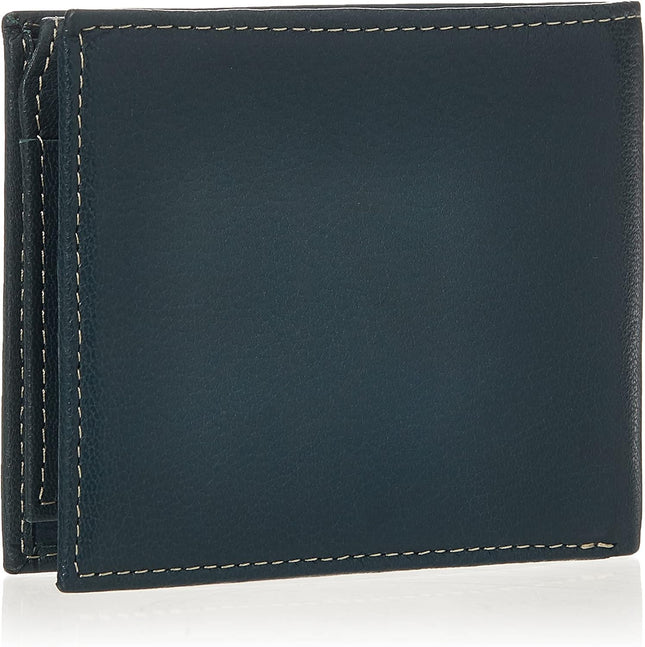 Timberland Men'S Leather Wallet with Attached Flip Pocket, Navy (Blix), One Size
