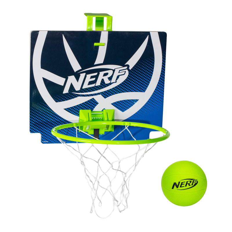Nerf Mini Over the Door Basketball Hoop - Nerfoop Indoor Basketball Hoop for Kids - Toy Door Basketball Hoop + Mini Foam Basketball Game Set -