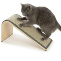 SmartyKat Sisal Angle Ramp Cat Scratcher, Natural Woven Sisal Surface & Stable Wooden Structure with Organic Catnip Angle Scratcher - Sisal One Size