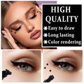 5PCS Liquid Winged Eyeliner Stamp Pen Set - Double-headed Black Eye Liner Pencil - Long-lasting Waterproof Stamp Eyeliner Set for Eye Makeup -
