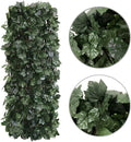 Expandable Fence Privacy Screen for Balcony Patio Outdoor,Decorative Faux Ivy Fencing Panel,Artificial Hedges (Single Sided Leaves)…… 1 Dark Green