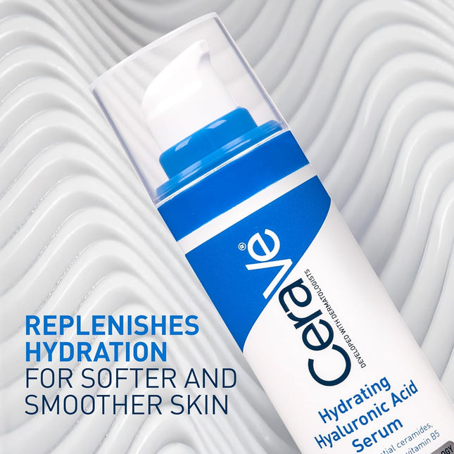 Cerave Hyaluronic Acid Serum for Face with Vitamin B5 and Ceramides, Hydrating F