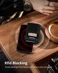 YESIIW Ultra-Slim Wallet for Men - Pop up Card Holder Mens Wallet with RFID Protection Minimalist Metal Wallets Billeteras De Hombres Gifts for