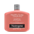 Neutrogena Exfoliating Healthy Scalp Clarify & Shine Shampoo for Oily Hair and Scalp, Anti-Residue Shampoo with Pink Grapefruit, Ph-Balanced,