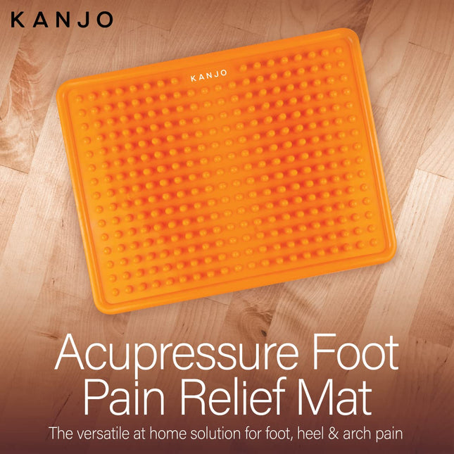 Kanjo FSA HSA Eligible Acupressure Foot Pain Relief Mat | Pressure Point Foot Ma