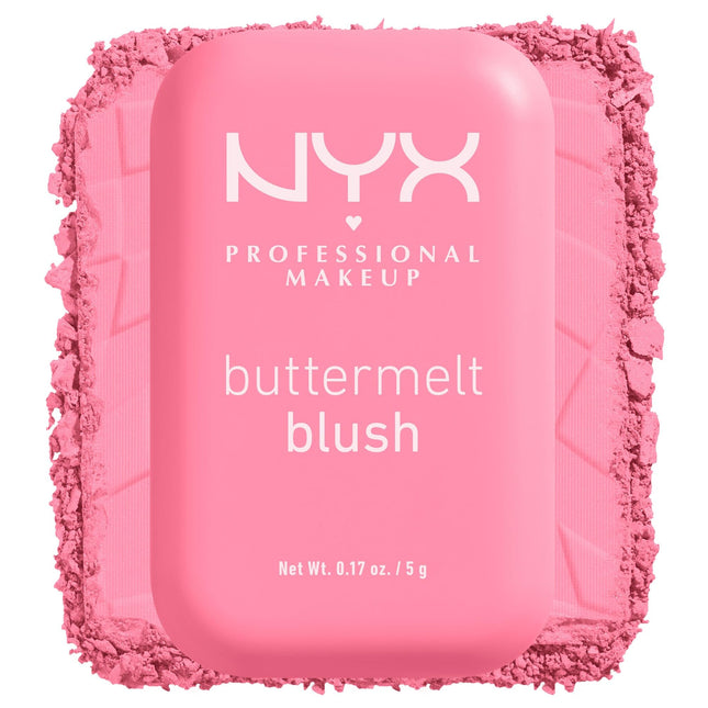 NYX PROFESSIONAL MAKEUP Buttermelt Powder Blush, Fade and Transfer-Resistant Blu