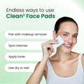 Clean Skin Club Clean² Sensitive Skin Face Pads – Ultra-Soft 100% Organic Cotton, Fragrance-Free & Lint-Free Makeup Remover & Toner, Dermatologist