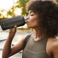Navigate 32oz Insulated Water Bottle for Sports, Keep Cold 24H Black 32 Ounces