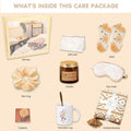 Get Well Care Package for Women After Surgery - 10 Pcs Sending Hugs Box With Blanket, Eye Mask - Sympathy and Thinking of You Gift - Unique