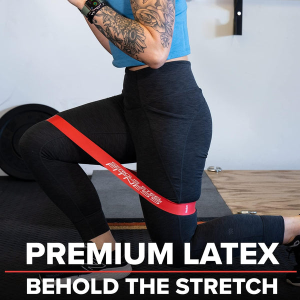 Serious Steel Fitness Mini Resistance Loop Bands | Rehab and Prehab Stretch Bands | 12" Exercise Workout Bands (Sets of 5 Pack and Sets of 10 Pack