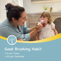 Papablic Baby Sonic Electric Toothbrush for Aged 0-3 Toddler, Blue