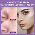 Long Lasting Makeup Setting Spray Kit- 6.76 Fl oz Hydrating Matte Finish Mist Lightweight Face Make up Fixer +Travel Size Spray Bottle+Sponge Puff