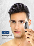 COSLUS JMY05 Silicone Face Scrubber Facial Cleansing Brush: Portable Waterproof Rechargeable Face Wash Brush, 4 Cleansing Modes, Electric Face