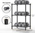 M MZG 450 lbs Steel Storage Shelving 3-Tier Utility Shelving Unit Steel Organizer Wire Rack for Home,Kitchen,Office (11.8" D x 17.7" W x 26.3" H)