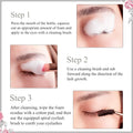 BREYLEE Eyelash Cleanser, Shampoo Foam & Brushes Eyelid Cleanser for Makeup Remover Paraben & Sulfate Free for Salon and Home Use(60Ml, 2 Fl Oz)