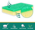 Scrub Sponge, Dual-Sided Temperature-Responsive Scrubber - Non-Scratch - Multipurpose Dish Sponges for Kitchens, Bathrooms, and Outdoor Use - 4 Pack