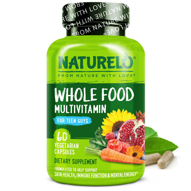 NATURELO Teen Multivitamin - Whole Food Multivitamin for Teenage Boys - Minerals