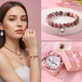 Birthday Gifts for Women Self Care Gift Set, Pink Relaxing Spa Gifts Basket Women Care Package Get Well Soon Gifts, Unique Mothers Day Presents