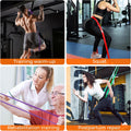 Resistance Bands Set, Exercise Workout Pull up Assistance Bands with 6 Resistance Levels, Muscle Training Straps for Fitness, Working Out, Body