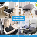 TushGuard Seat Cushion for Office Chair, Memory Foam Chair Cushion, Black Black Large