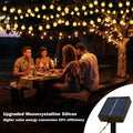 USOKYO Solar Lights Outdoor Waterproof, 2 Pack Total 120LED 72FT Solar String Lights for Outside with 8 Modes, Outdoor String Lights Crystal Globe