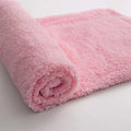 BENRON Light Pink Throw Blankets, Soft Shaggy Fuzzy Sherpa Cute Baby Pink Throw Cozy Fluffy Faux Fur Blankets for Bed Couch Sofa Washable, 50"x60"