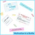 Sensemory 60 Pcs Positive Affirmation Cards Jar, Funny Emotional Support Gift for Teen Girls, Gifts for People with Depression, Motivational