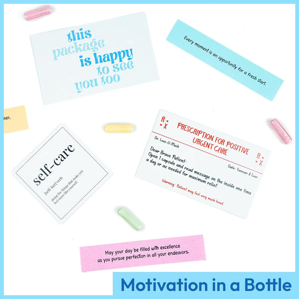 Sensemory 60 Pcs Positive Affirmation Cards Jar, Funny Emotional Support Gift for Teen Girls, Gifts for People with Depression, Motivational
