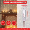 Mudder 100 Pcs Mini Christmas 2.5 Volt Replacement Light Bulbs for Christmas Trees Decorative Light Supplies Indoor Outdoor Xmas Decor, 0.17