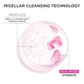 Garnier Micellar Water with Rose Water and Glycerin, Hydrating Facial Cleanser & Makeup Remover, For All Skin Types, Vegan, Cruelty Free, 13.5 Fl