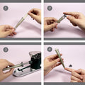 Electric Cigarette Rolling Machine Automatic Electric Cigarette Injector Machine Set with Metal Ashtray Cigarette Tips 3 in 1 Tubes for