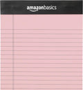 Amazon Basics Narrow Ruled Writing Pads, Perforated, 5" x 8", Multicolor, 6-Pack of 50 Sheets Multicolor 6-pack 5x8 Narrow Ruled