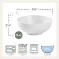 Everyday White Set of 4 Soup Cereal Bowls, 26 oz.