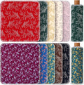 Redbaker 50 Pcs Reusable Paper Towels Paperless Reusable Cotton Cloths Toilet Absorbent Washable Paper Towels with Roll Kitchen Dishcloth for