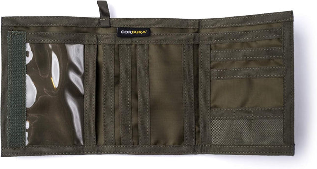 Chameleon Trifold Men Nylon Wallet - Military Tactical Mens Wallets- ID Card Holder - Canvas Thin Front Pocket Travel Wa