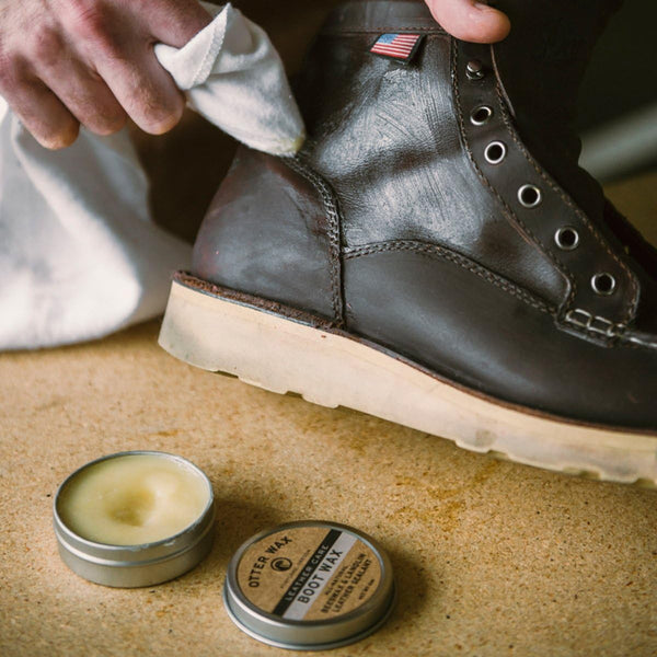 Otter Wax Boot Wax | 2 oz | Heavy-Duty Leather Waterproofing Wax & Protective Leather Sealant for Leather Boots, Hats, & Rain Gear | All-Natural &