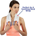 Carex Bed Buddy Heat Pad And Cooling Neck Wrap - Microwave Heating Pad For Sore Muscles - Cold Wrap Pack For Aches and Pain White Neck Unscented