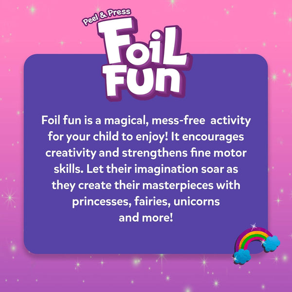 Skillmatics Foil Fun - Unicorns & Princesses, No Mess Art for Kids, Craft Kits & Supplies, DIY Creative Activity, Travel Toys, Gifts for Ages 4,