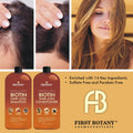 First Botany, Hair Growth Shampoo Conditioner Set - An Anti Hair Loss Biotin Shampoo & Conditioner with DHT blockers to fight Hair Loss For Men &