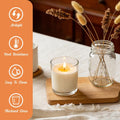 SUPMIND 15 Pack Glass Candle Jars, 7oz Clear Candle Containers with Bamboo Lids, Empty Candle Jars for Making Candles - Dishwasher Safe, 7 fl.oz 7