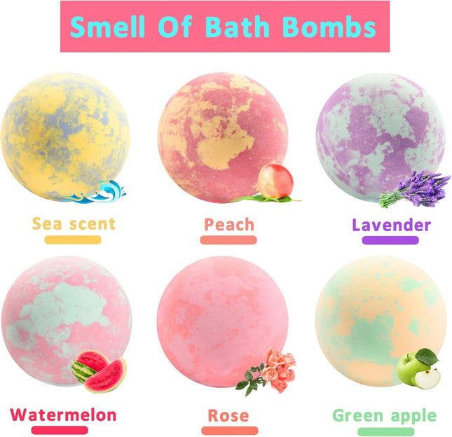 Unicorn Bath Bombs with Surprise inside for Kids Girls, Bath Bombs Surprise Birt