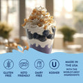 Jordan's Skinny Mixes Sugar Free Coffee Syrup, Blueberry Cobbler Coffee Flavoring Syrup, Zero Calorie Drink Mix for Lattes, Baking, Protein Shake