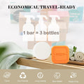 Argan Oil Bar Shampoo and Conditioner Set for Strengthening, Cleansing & Moisturizing Dry & Curly Hair,Travel Size, Zero Waste, 2pc Set