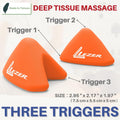 LEZER Trigger Massage Point, Manual Massage Ball, Hip Hook, Muscle Knot Release Tool, Deep Tissue Relief, Hip Flexor Iliacus Back Psoas Hand Foot