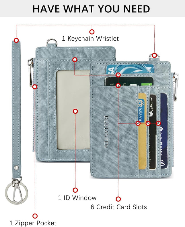 BOSTANTEN Small Wallet for Women RFID Leather Credit Card Holder Slim Wristlet K