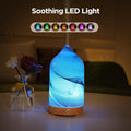 Essential Oil Diffuser Hand Blown Glass Aromatherapy Diffuser - Ultrasonic Cool Mist Scent Aroma Diffuser, Whisper Quiet with Auto Shut-Off, Timer