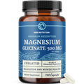 Magnesium Glycinate 500mg, High Absorption, Sleep & Relaxation Support 120 Count (Pack of 1)