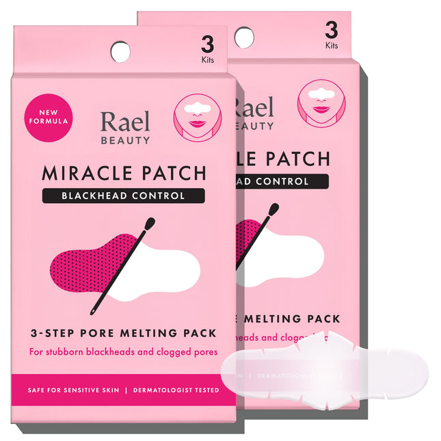 Rael Blackhead Remover, Miracle Patch Melting Pack, Nose Strips for Blackheads, 